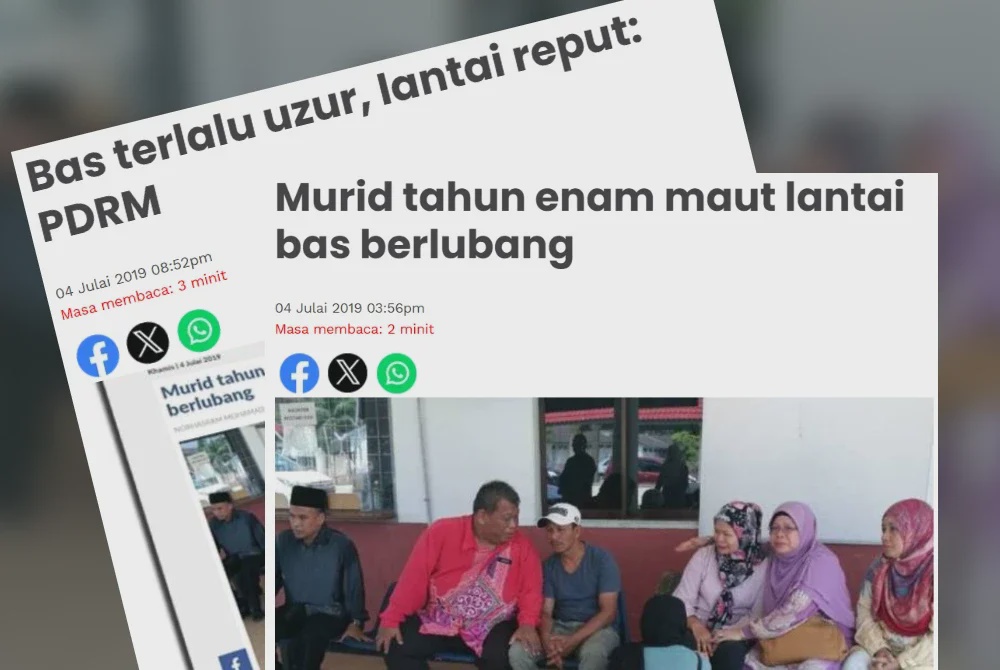Image from: Lantai bas reput ragut nyawa Adam, ibu tunggu enam tahun untuk keadilan