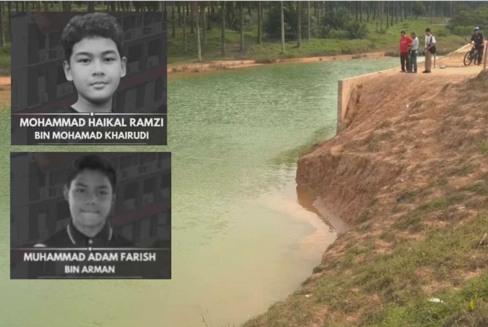 Image from: Dua kanak-kanak lemas di empangan baru bersahabat tiga hari - Bapa