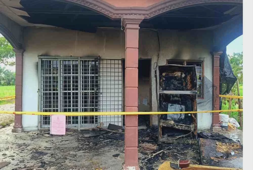 Image from: Tak sempat lari, tiga beranak rentung rumah terbakar