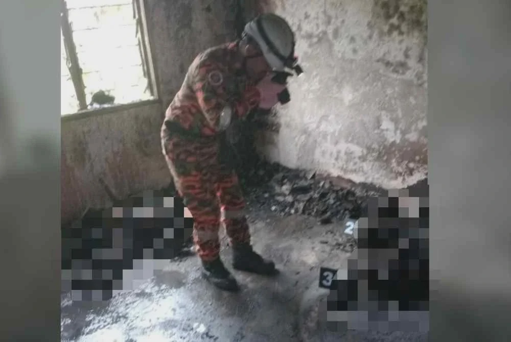 Image from: Tak sempat lari, tiga beranak rentung rumah terbakar