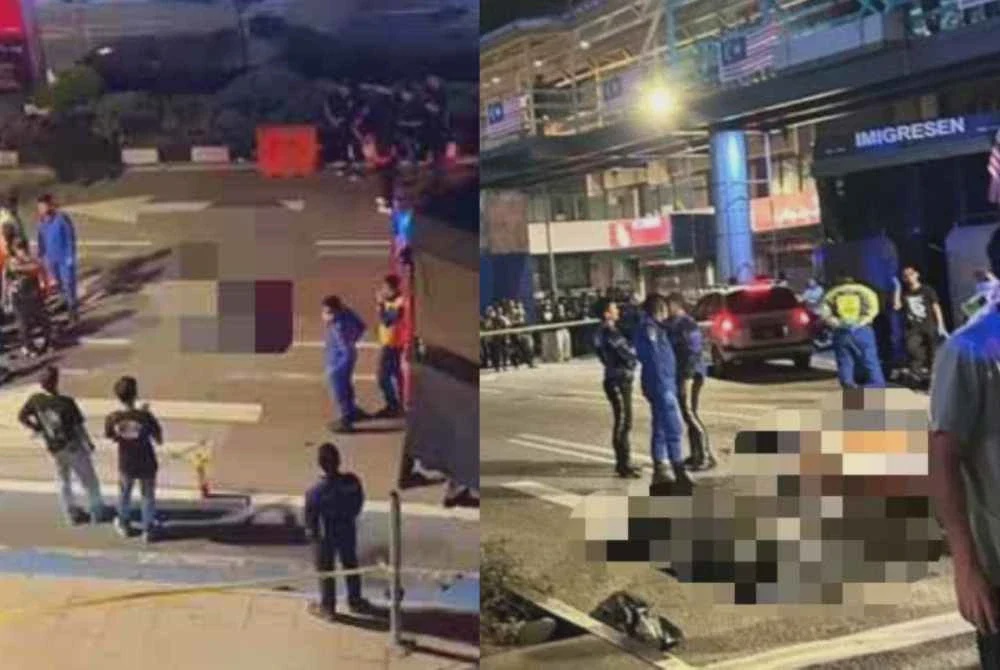 Image from: Tiga maut dilanggar lori imigresen: Identiti mangsa dikenal pasti - Polis