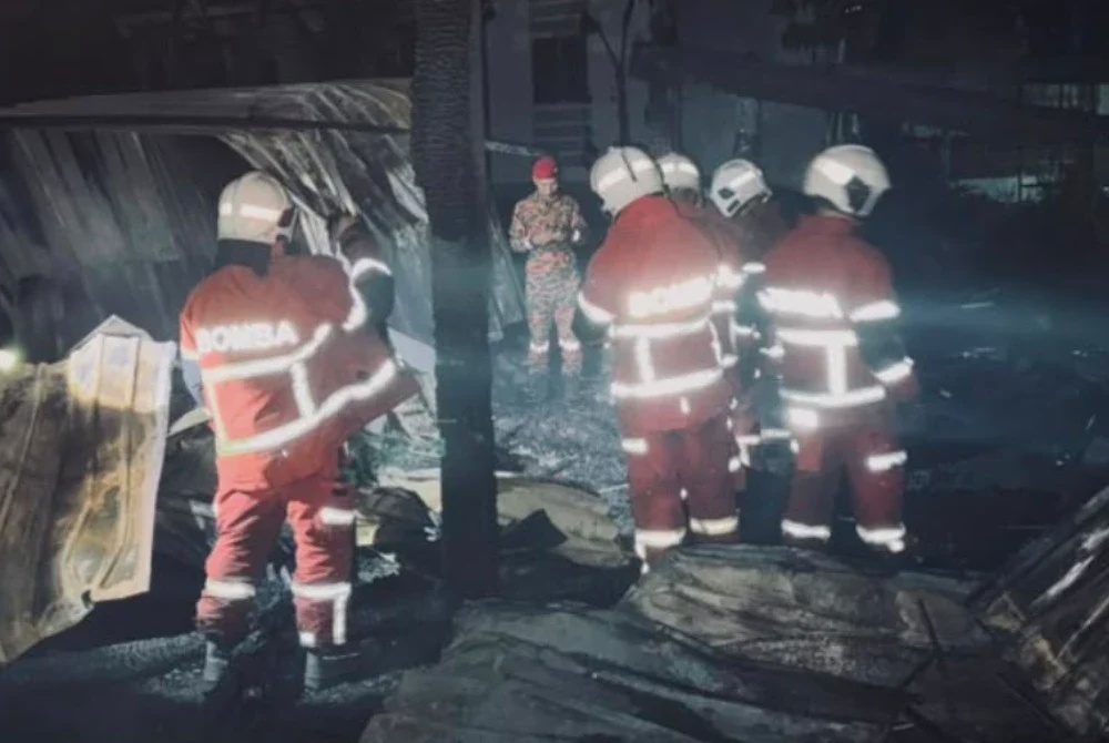 Image from: Tiga sekeluarga rentung, seorang melecur rumah terbakar