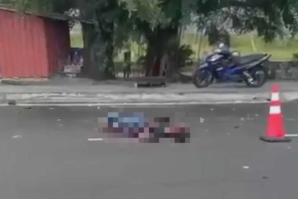 Image from: Dua individu terbaring atas jalan dipercayai ditetak