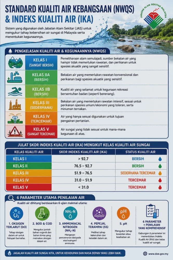 Image from: 'Air biru' Sungai Perak kekal Kelas II, selamat digunakan