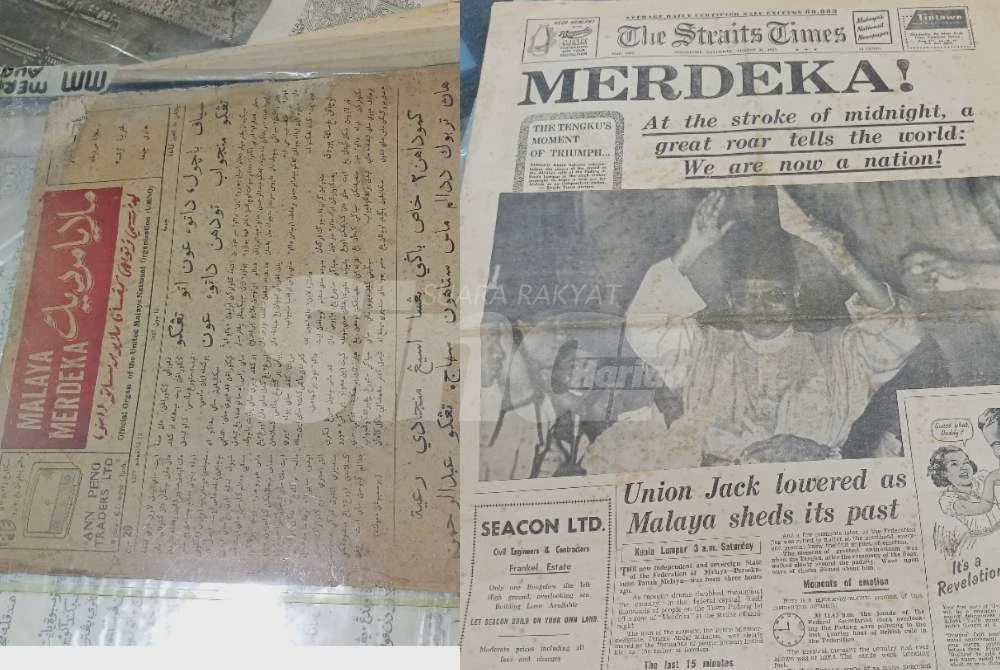 Image from: Salinan Pemasyhuran Kemerdekaan 1957 khazanah berharga disimpan Cikgu Jamal