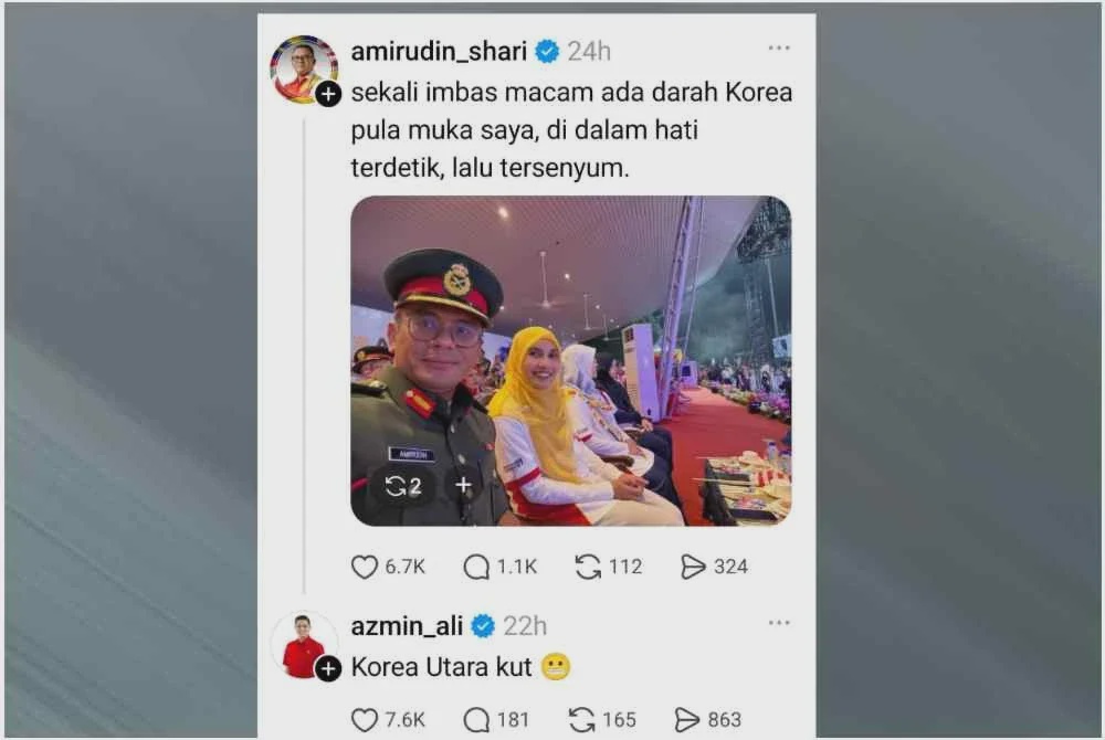 Image from: Amirudin, Azmin bergurau senda dalam Threads