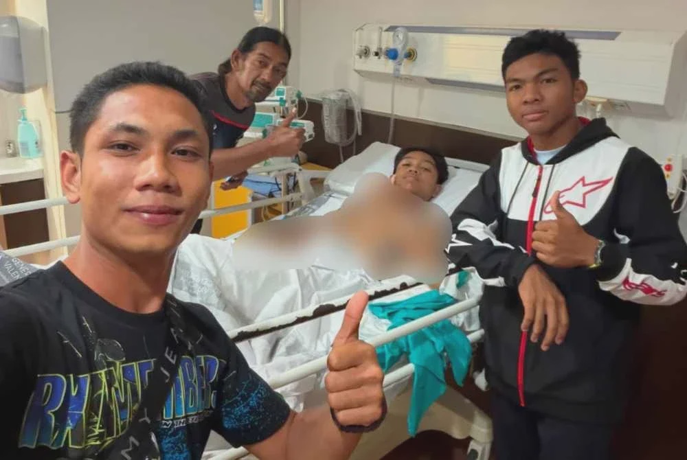 Image from: Qabil Irfan patah kaki kiri