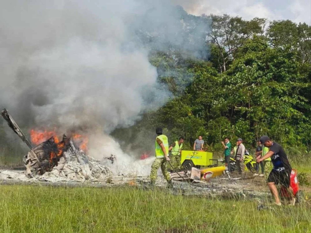 Image from: Helikopter terhempas: 'Tolong bawa pulang suami saya, kami masih perlukan dia'