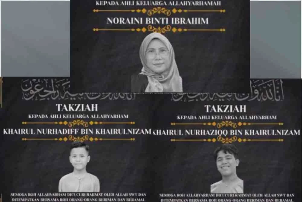Image from: [VIDEO] Tiga beranak maut: Dua beradik ditemukan berpelukan di sisi ibu