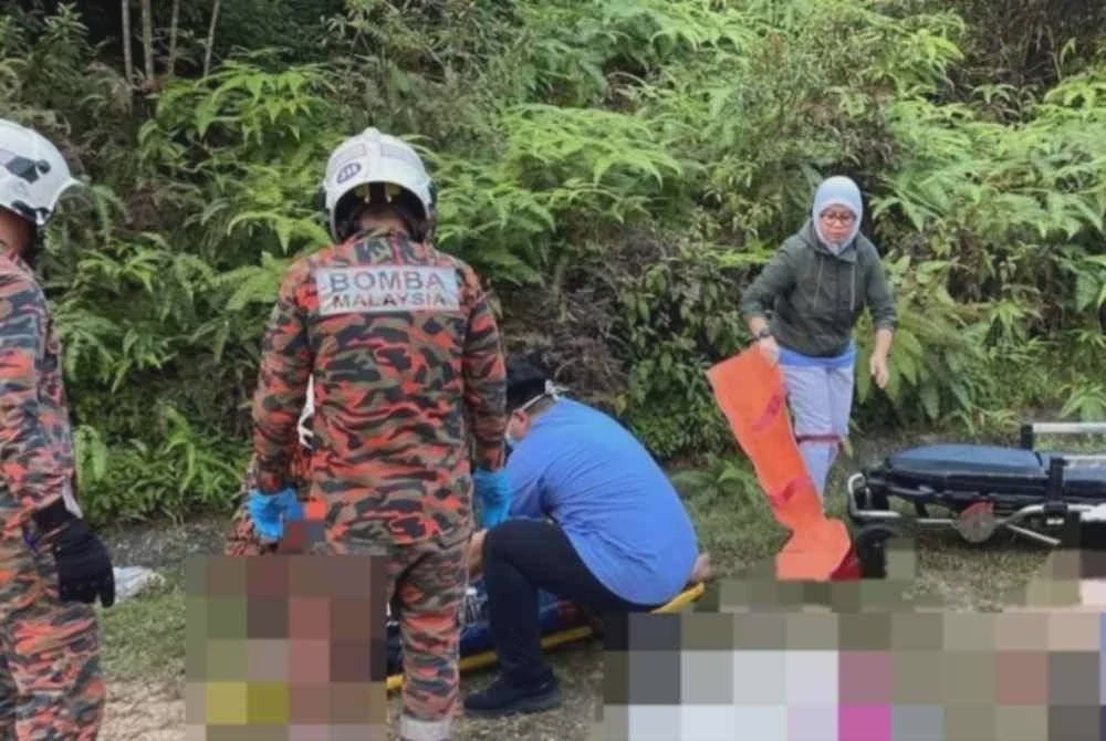 Image from: Dua kenderaan bertembung, suami isteri antara tiga maut