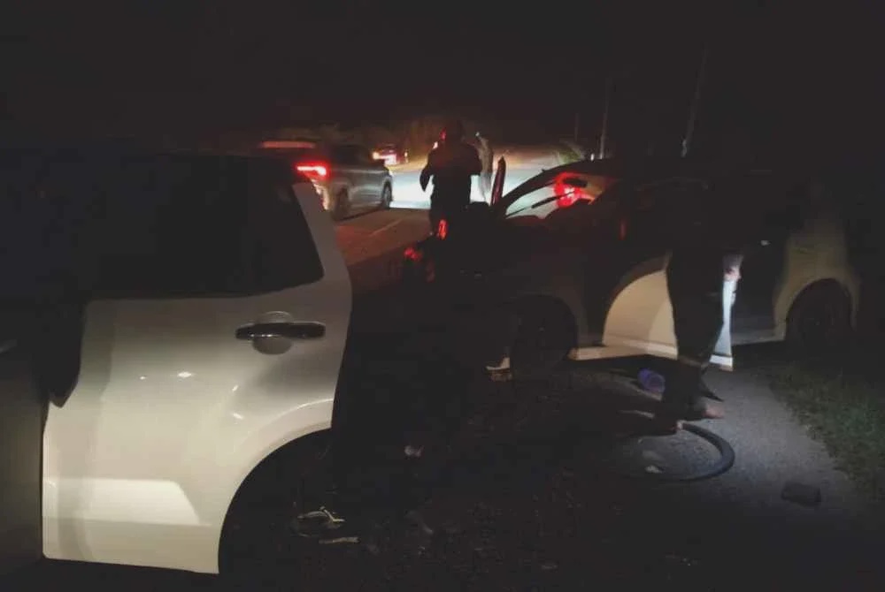 Image from: Suami isteri nyaris maut kereta rempuh gajah