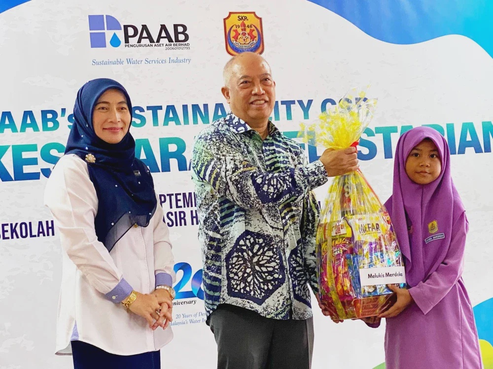 Image from: PAAB perkasa sekolah, bekalan air 513 murid SK Pasir Hor ditambah baik