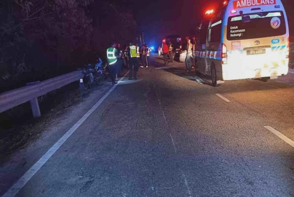 Image from: Tiga remaja maut, sembilan cedera nahas libatkan 12 motosikal dan 3 kereta