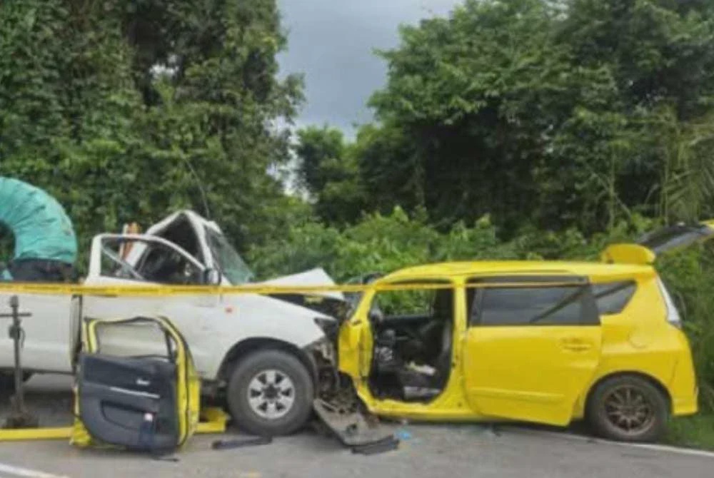 Image from: Ibu maut, empat anak cedera nahas dua kenderaan