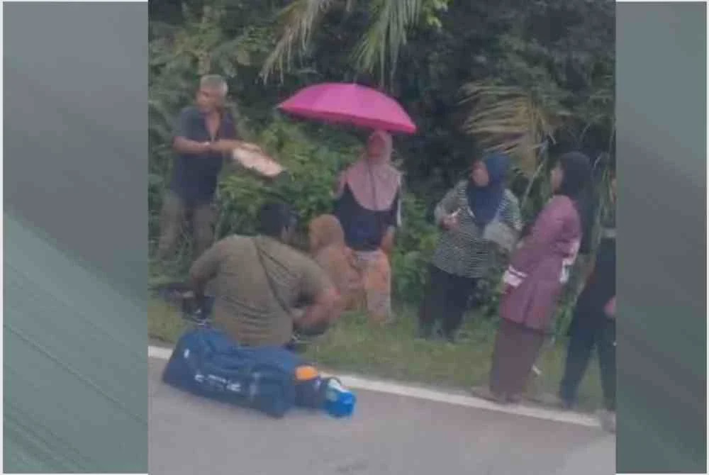 Image from: Ibu maut, empat anak cedera nahas dua kenderaan