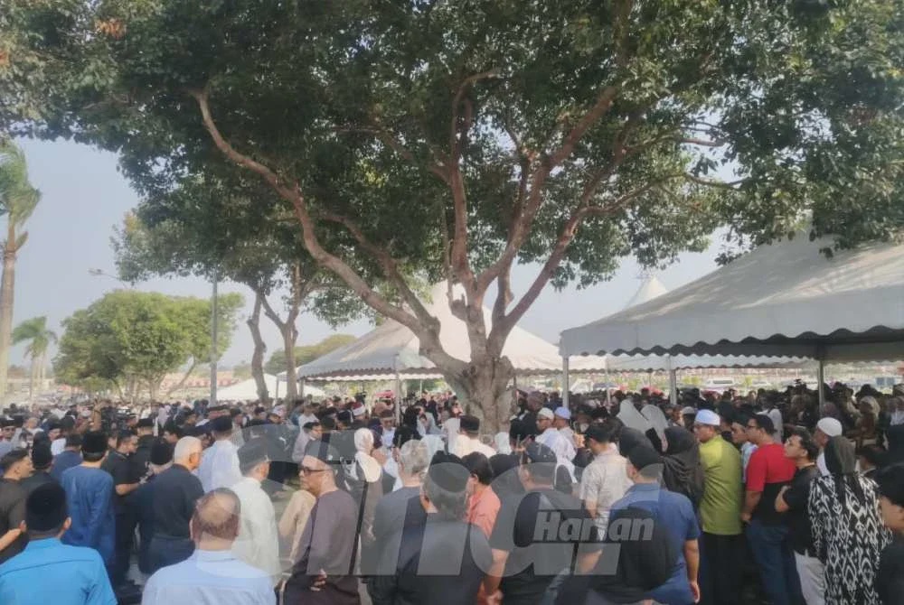 Image from: Tunku Azizah, Tengku Hasanal tiba di Pusara Negara