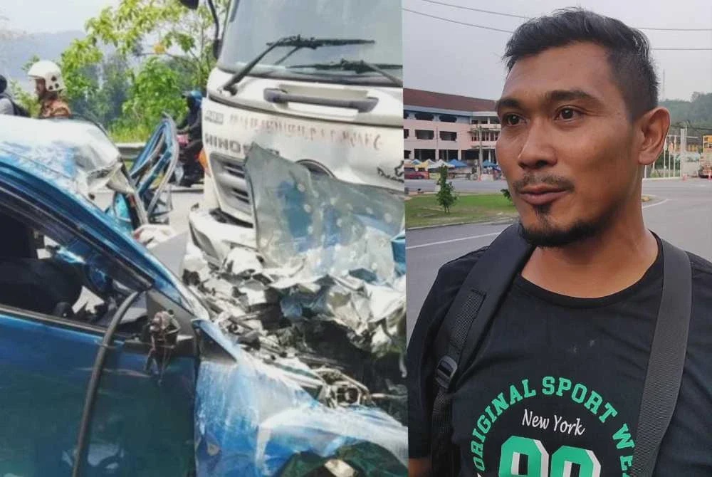 Image from: [VIDEO] 'Budak perempuan itu masih bergerak' - Pemandu lori saksi detik pilu nahas ragut empat nyawa