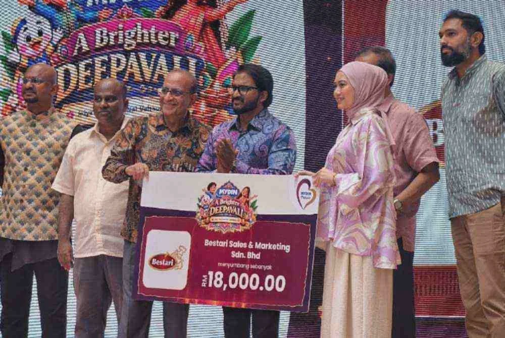 Image from: Mydin santuni 15 rumah kebajikan menerusi kempen 'A Brighter Deepavali'