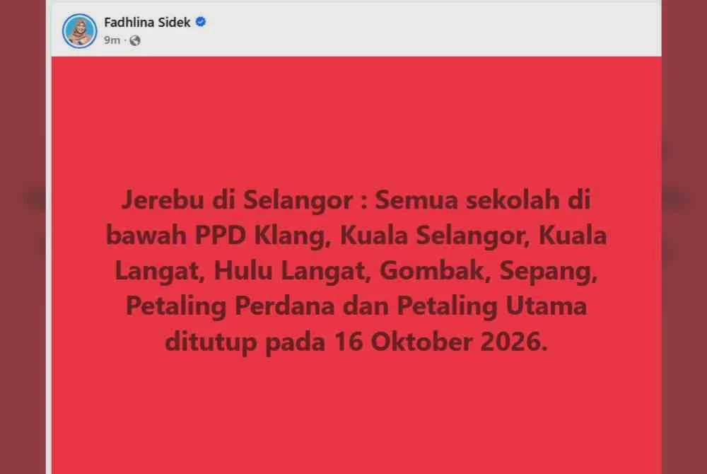 Image from: Jerebu: Sekolah di lapan PPD Selangor ditutup esok - Fadhlina