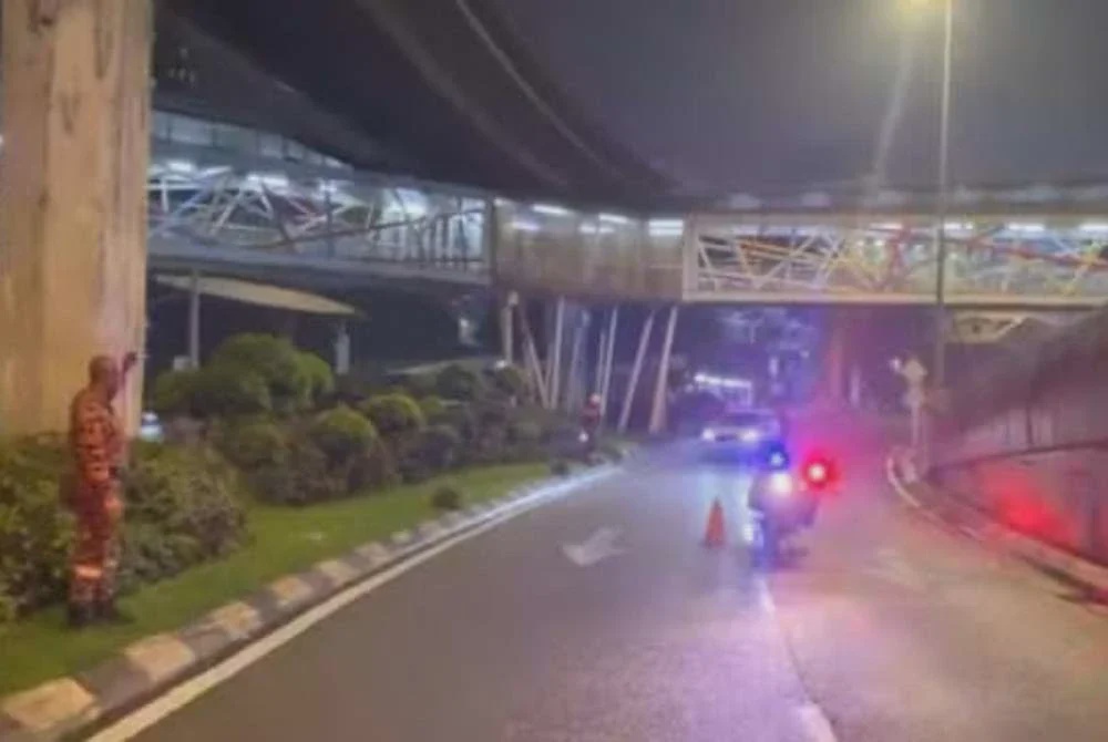 Image from: Lelaki maut kereta dipandu terbabas langgar tiang monorel