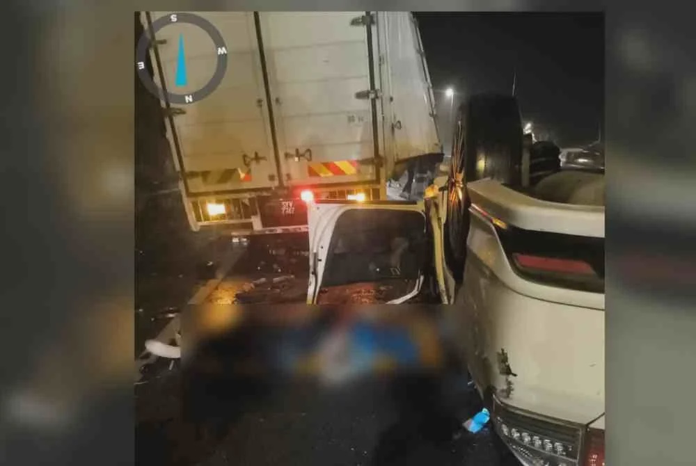 Image from: Lelaki maut kereta dipandu langgar belakang lori