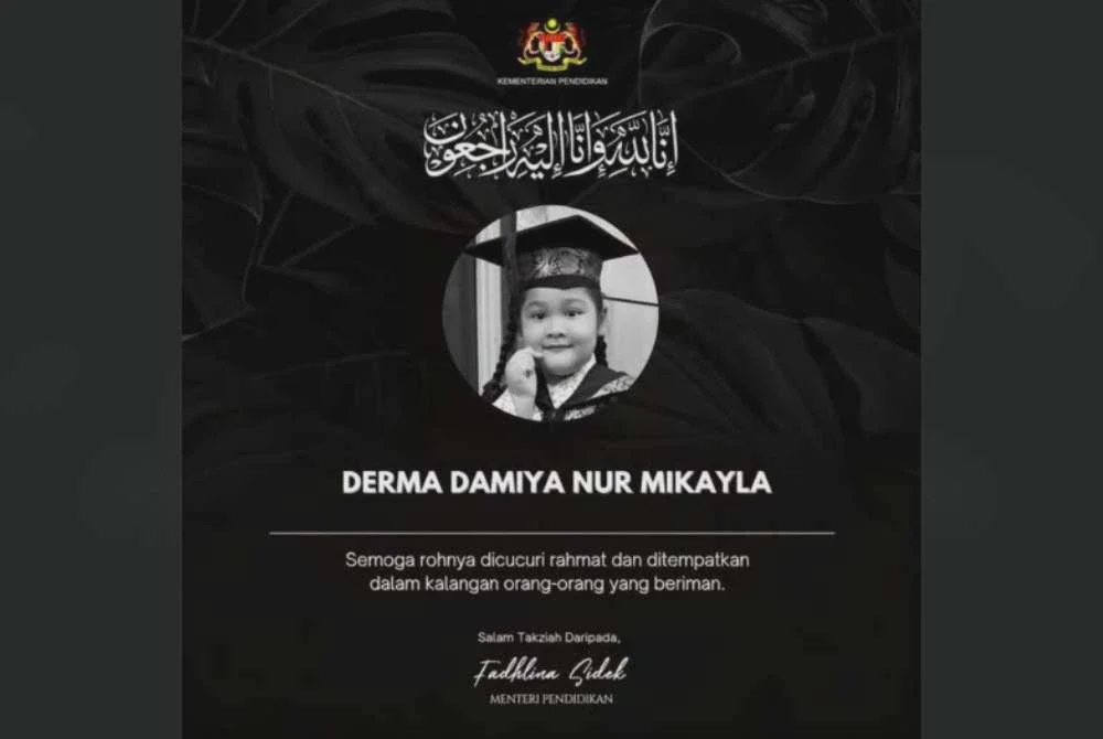 Image from: Murid maut sesak nafas di sekolah: 'Doktor beritahu saluran pernafasan anak saya tersumbat akibat makanan' - Bapa