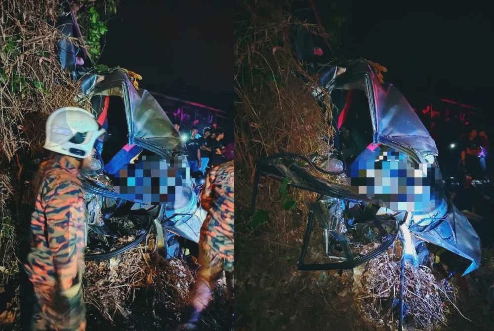 Image from: Remaja 16 tahun maut, lima cedera kereta terbabas langgar pokok