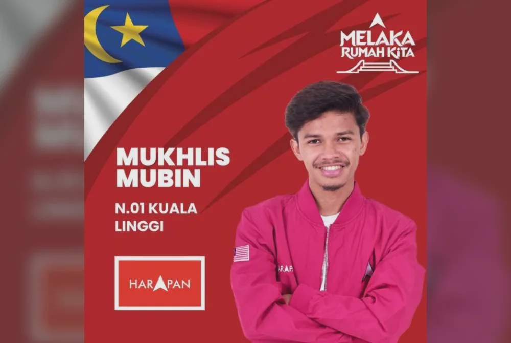 Image from: Amanah pertaruh Mukhlis Mubin, calon muda graduan undang-undang tawan Kuala Linggi