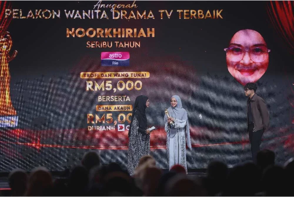 Image from: Lakon watak wanita sindrom Turner, Noorkhiriah dinobat Pelakon Wanita Terbaik ASA 2026, Azhan Rani turut cemerlang