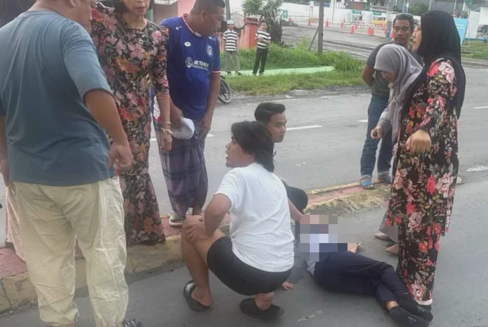 Image from: Murid Tahun Lima parah dilanggar kereta ketika melintas jalan ke sekolah