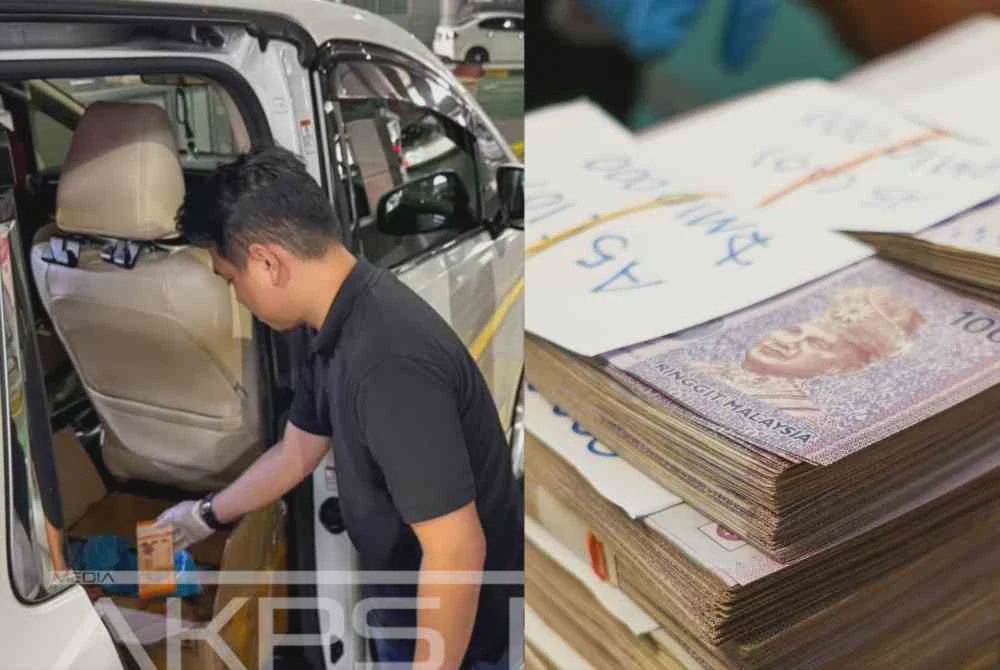 Image from: [VIDEO] Suami isteri ditahan bawa wang tunai RM2.9 juta tanpa isytihar