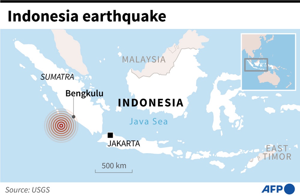 6 9 Magnitude Quake Strikes Off Western Indonesia