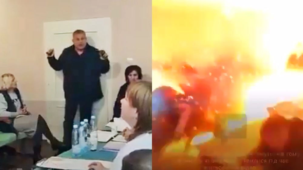 Man Throws Grenades Into Ukrainian Town Council Meeting