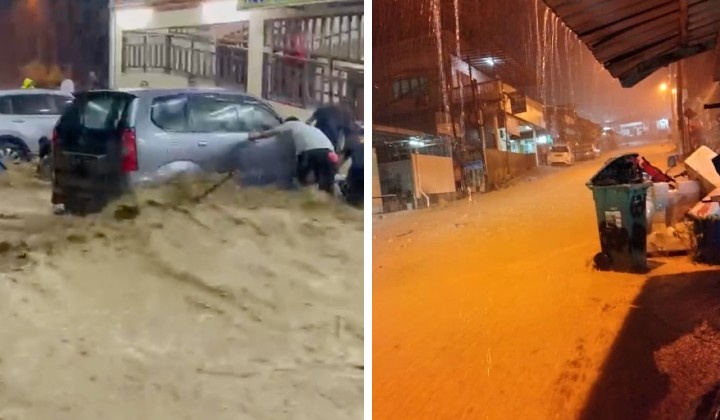 [Watch] Flash Floods Devastate Bukit Tinggi: Roads Submerged, Homes Flooded