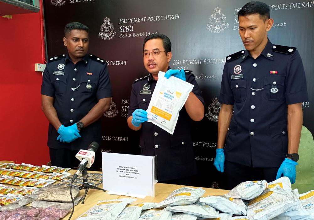 Polis Tahan Lelaki Edar Dadah Bernilai Lebih RM400,000 Di Sibu