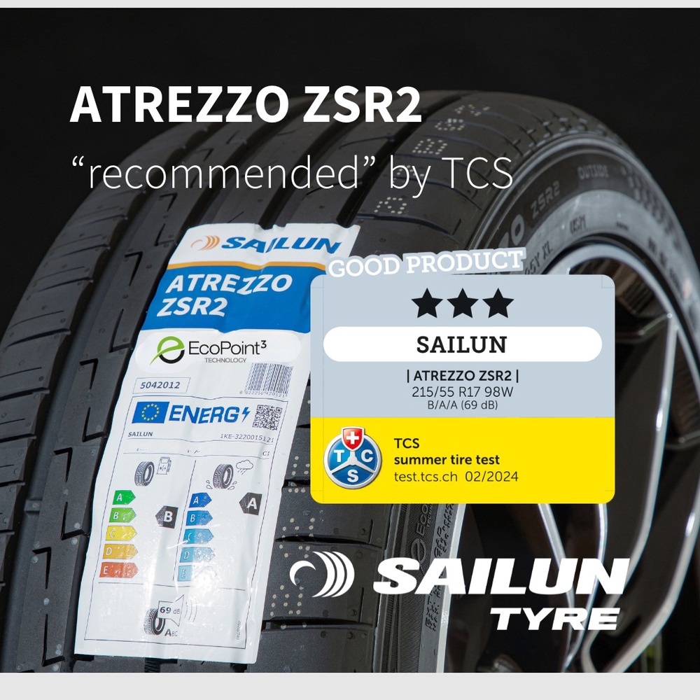 Sailun Atrezzo ZSR2 Impresses in Summer Tyre Tests 2024