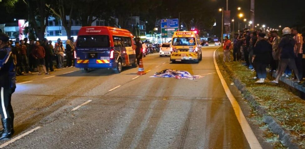 Image from: Pejalan kaki maut dirempuh lori muatan gas 