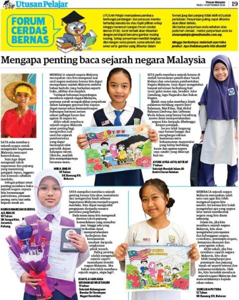 Image from: Pelajar akui pentingnya membaca sejarah pembentukan Malaysia