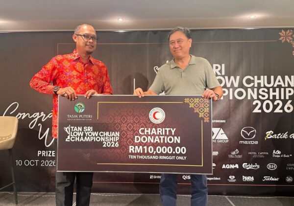 Image from: 182 pemain sertai Kejohanan Golf Tan Sri Low Yow Chuan 2026 di Tasik Puteri