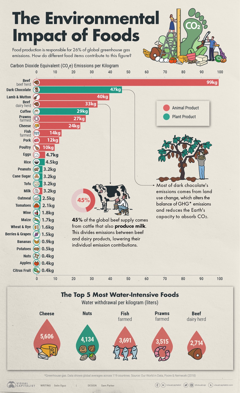 Ranked: The Foods With the Largest Environmental Impact