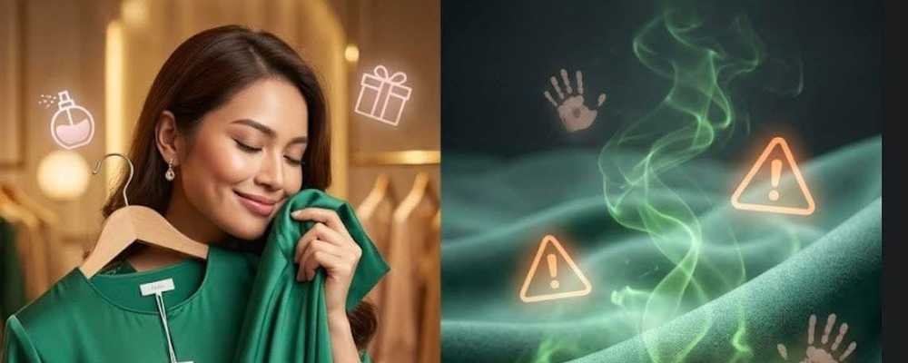 Terus pakai baju baru beli?