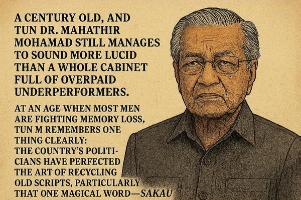 Mahathir at 100: Still Sharper Than a Cabinet Full of Excuses, Running Rings Around Putrajaya