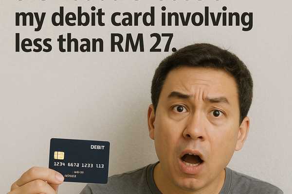 How ridiculous-my bank says it needs 450 days to investigate the fraudulent use of my debit card involving RM 26.49