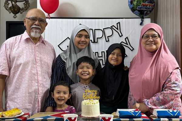 Happy 8th birthday to our grandson, Muhammad Izz Fayyadh Bin Mohd Faiz, a trainee footballer @Ortan FC Cyberjaya Academy