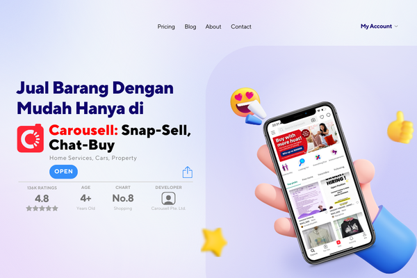 Jual barang dengan mudah hanya di Carousell!