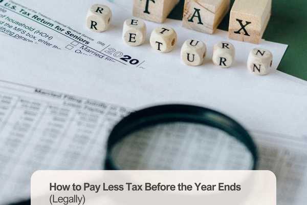 How to pay less tax before the year ends