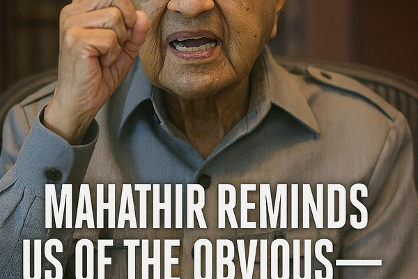 Mahathir Reminds Us of the Obvious—Win First, Talk Later