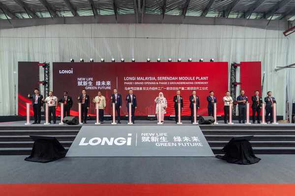 Selangor Solar Module Plant Starts Production; LONGi Fuels Malaysia's Push Towards Sustainable Development