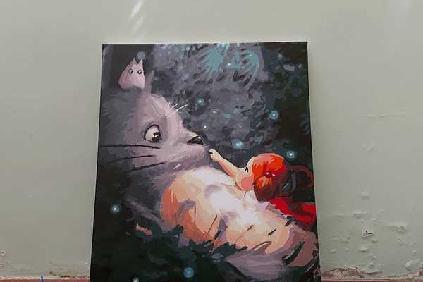 #麦走鸡 淘宝让我实现画家梦想?!宫崎骏龙猫数字油画初体验