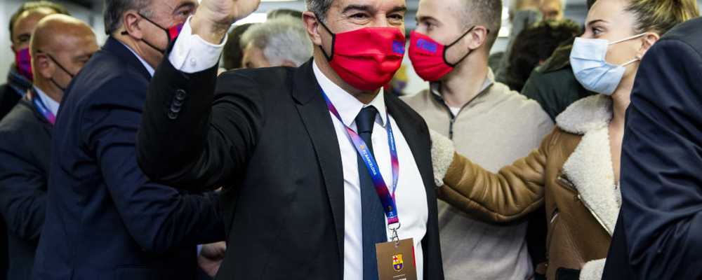 Back for more: Joan Laporta comes face to face with Real Madrid once again